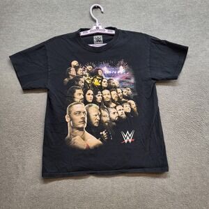 WWE Boys Shirt Medium Black Tour I Was There Short Sleeve Tee